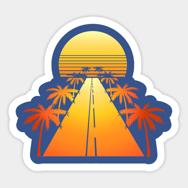 Retro Drive Sticker by ArtRight